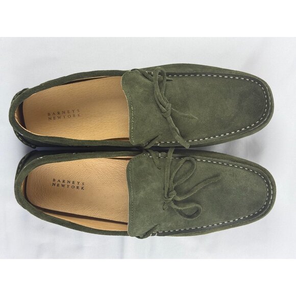 NEW BARNEYS NEW YORK Made in Italy CRI92 OTTER Suede Loafer Driving Moccasins 10 - Picture 6 of 11